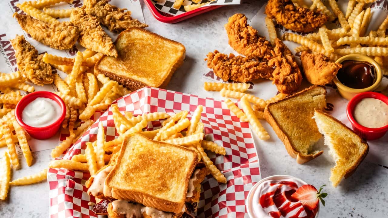 How Layne's Chicken Fingers Evolved and Set New Standards Photo of Layne's Chicken Fingers spread