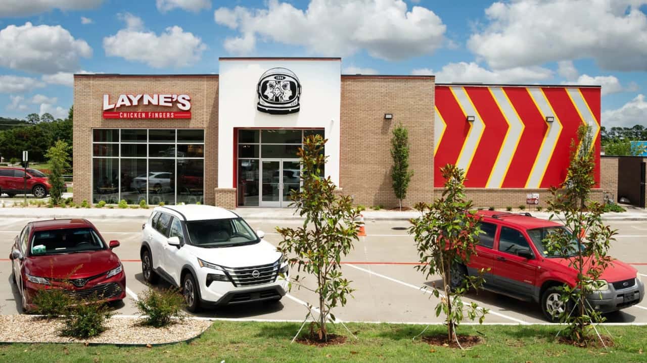 How Layne's Chicken Fingers Evolved and Set New Standards Photo of exterior of Layne's Chicken Fingers restaurant