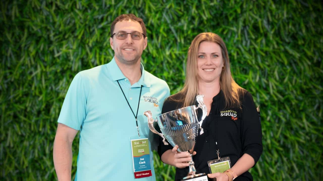 How Mosquito Squad Plus Evolved and Set New Standards Photo of Mosquito Squad Plus franchise owners Keegan Cravo and Joe Clark