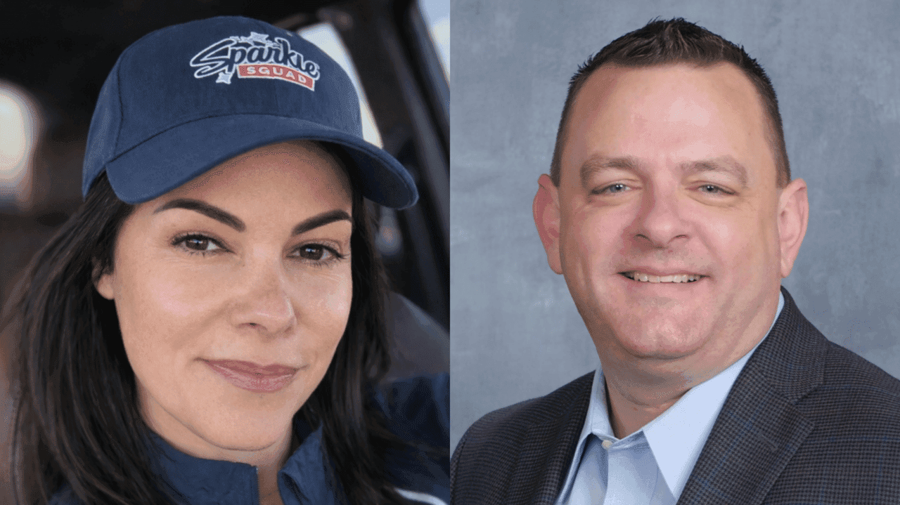 How Sparkle Squad Window Cleaning Evolved and Set New Standards Photo of Sparkle Squad franchise owners Lauren and Michael Montgomery